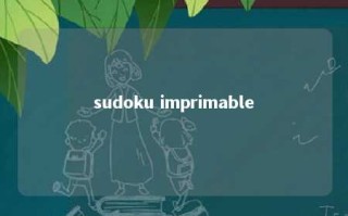 sudoku imprimable 