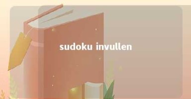 sudoku invullen 