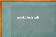 sudoku indir pdf 