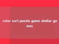 color sort puzzle game similar games 