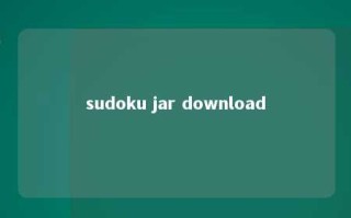 sudoku jar download 