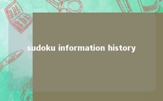 sudoku information history 