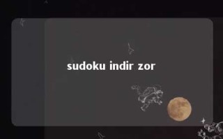 sudoku indir zor 