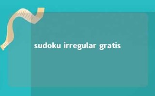 sudoku irregular gratis 