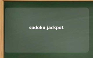 sudoku jackpot 