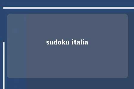 sudoku italia -第1张图片-FreeGameStops.com - Your #1 Destination for Free Online Games & Mini Games sudoku italia -第1张图片-FreeGameStops.com - Your #1 Destination for Free Online Games & Mini Games