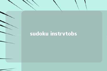 sudoku instrvtobs -第1张图片-FreeGameStops.com - Your #1 Destination for Free Online Games & Mini Games